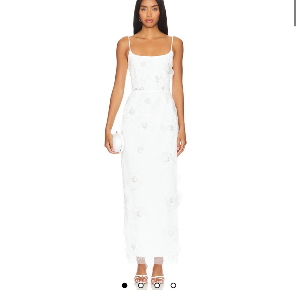 Elliatt Dahlia Midi Dress in Ivory